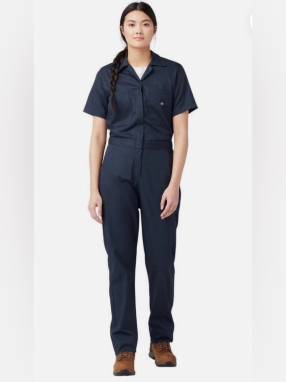 Dickies Women’s Plus Flex Cooling Short Sleeve Coveralls Size 1X Navy
